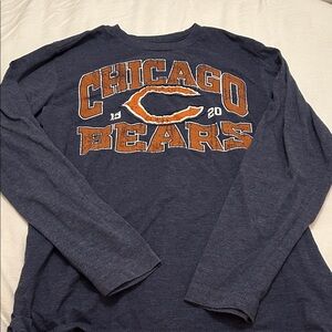 Team Apparel Chicago Bears Dark Blue Long Sleeve Tee